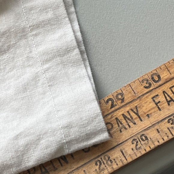 Island Passport Ankle Pants Womens 1X / 30 Drawstring Cotton Linen Summer Beach - Picture 8 of 9